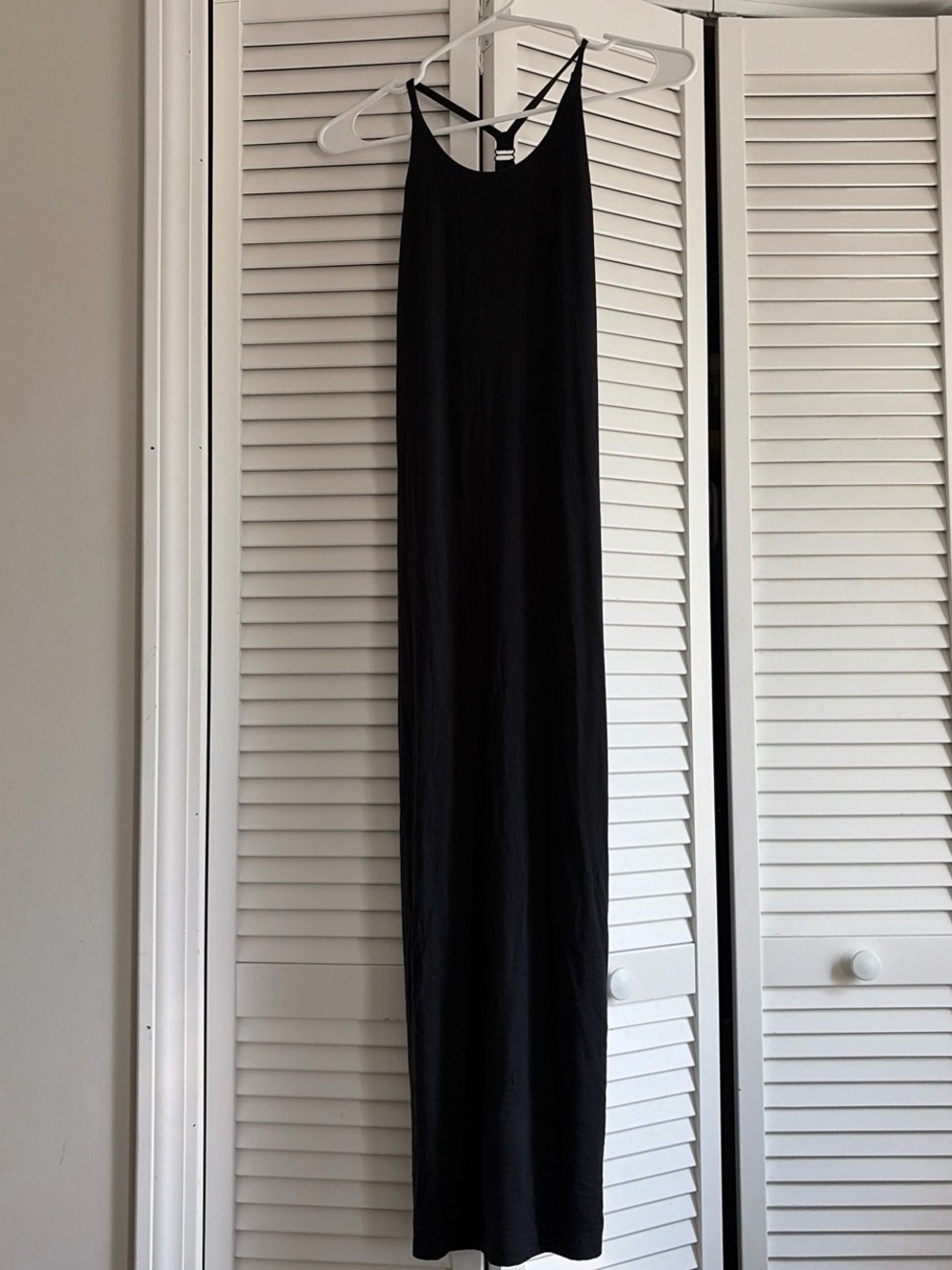 Athleta Black Maxi Slip Dress Skirt